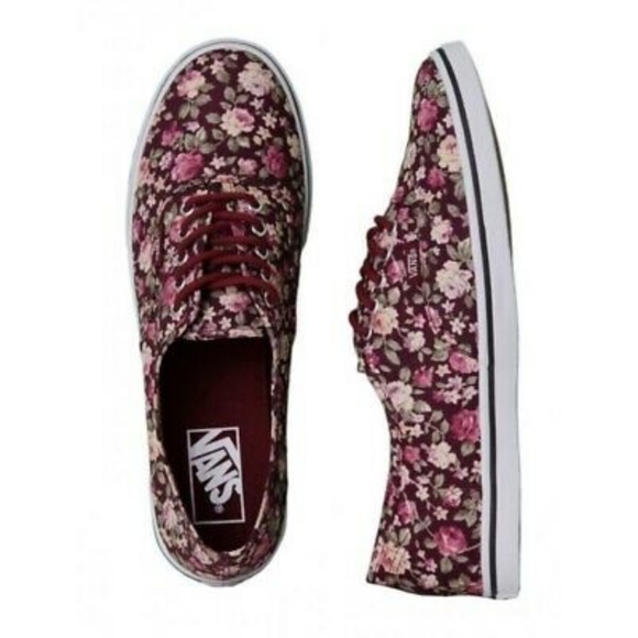 Vans Shoes - Vans floral Tawny Port shoes, 6.5
